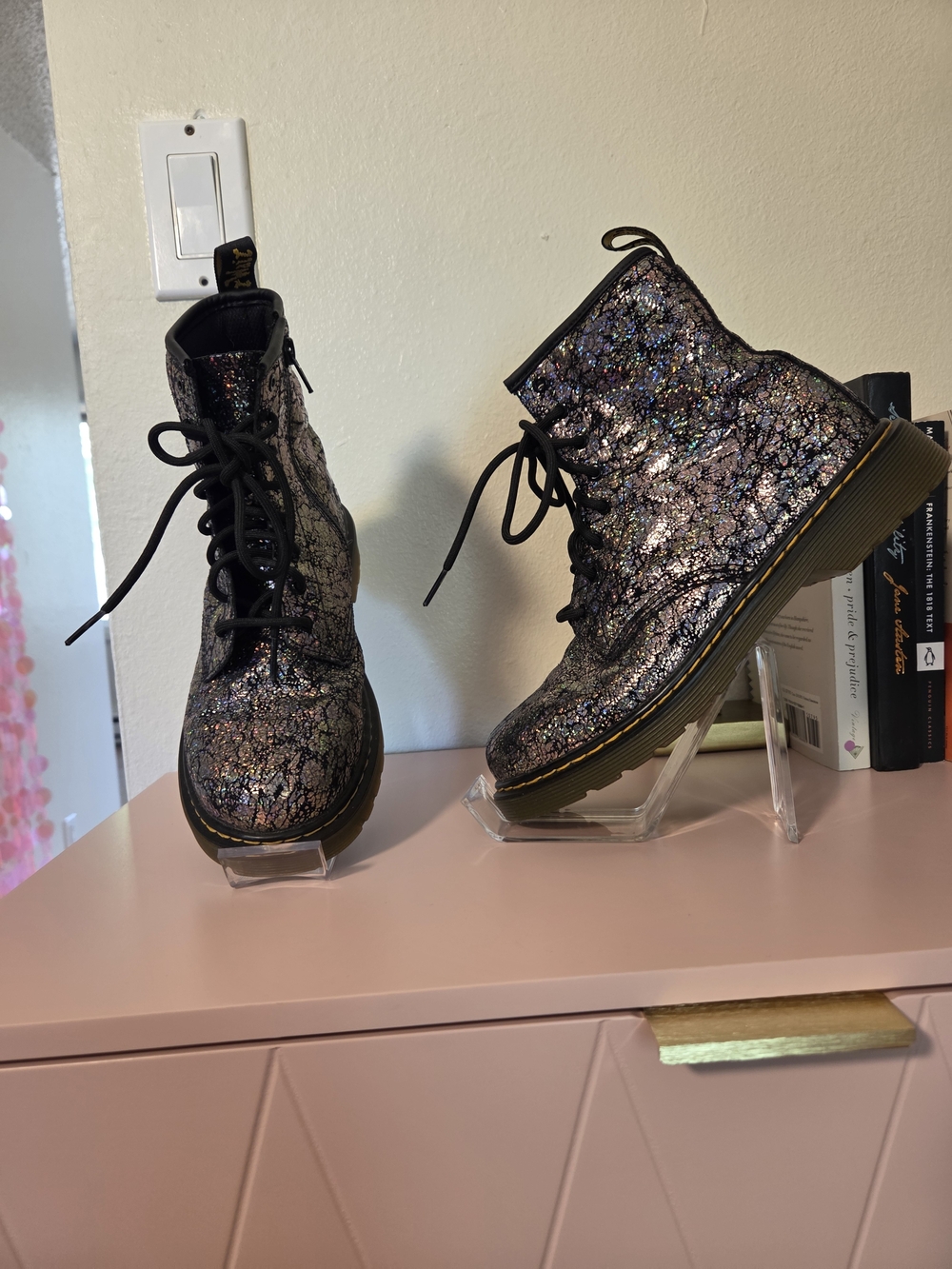 Dr. Martens 1460 Y Cosmic Glitter Holographic Combat Boots